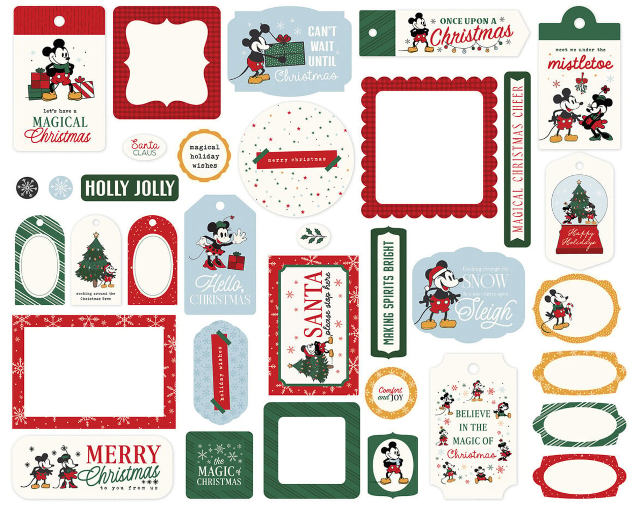 Echo Park Mouse And Me Christmas Ephemera Frames & Tags (MMC520025) Echo Park Mouse And Me Christmas Ephemera Frames & Tags (MMC520025)