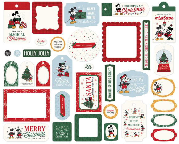 Echo Park Mouse And Me Christmas Ephemera Frames & Tags (MMC520025) Echo Park Mouse And Me Christmas Ephemera Frames & Tags (MMC520025)