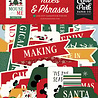 Echo Park Mouse And Me Christmas Ephemera Titles & Phrases (MMC520032)