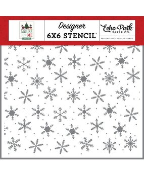 Echo Park Mouse And Me Christmas Stencil Seasonal Snowflakes (MMC520033) Echo Park Mouse And Me Christmas Stencil Seasonal Snowflakes (MMC520033)