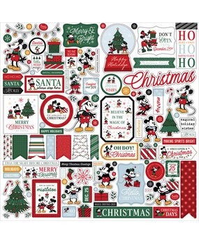 Echo Park Mouse And Me Christmas 12x12 Inch Element Sticker (MMC520014)