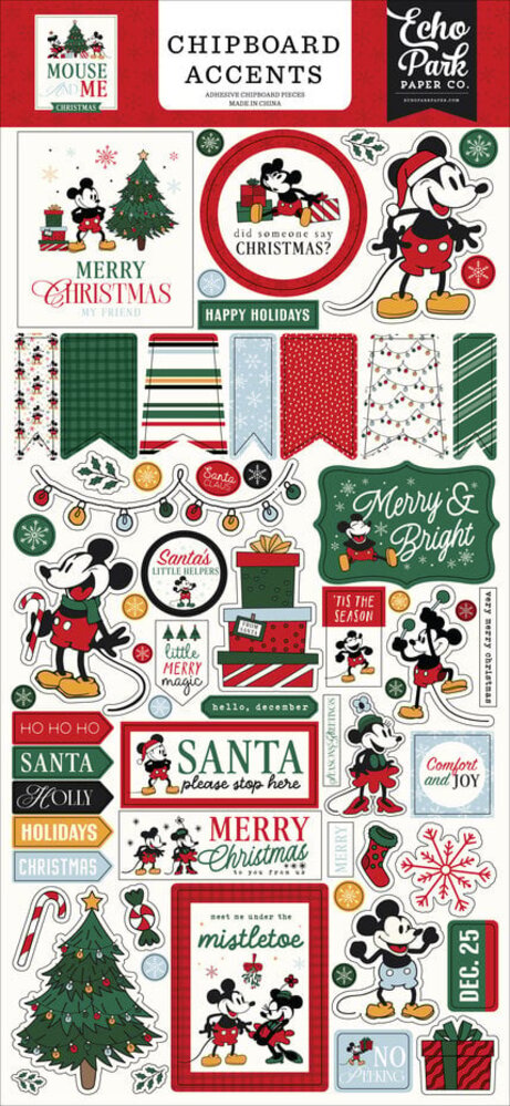 Echo Park Mouse And Me Christmas 6x13 Inch Chipboard Accents (MMC520021) Echo Park Mouse And Me Christmas 6x13 Inch Chipboard Accents (MMC520021)