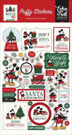 Echo Park Mouse And Me Christmas Puffy Stickers (MMC520066) Echo Park Mouse And Me Christmas Puffy Stickers (MMC520066)