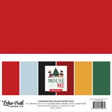 Echo Park Mouse And Me Christmas 12x12 Inch Coordination Solids Paper Pack (MMC520015)