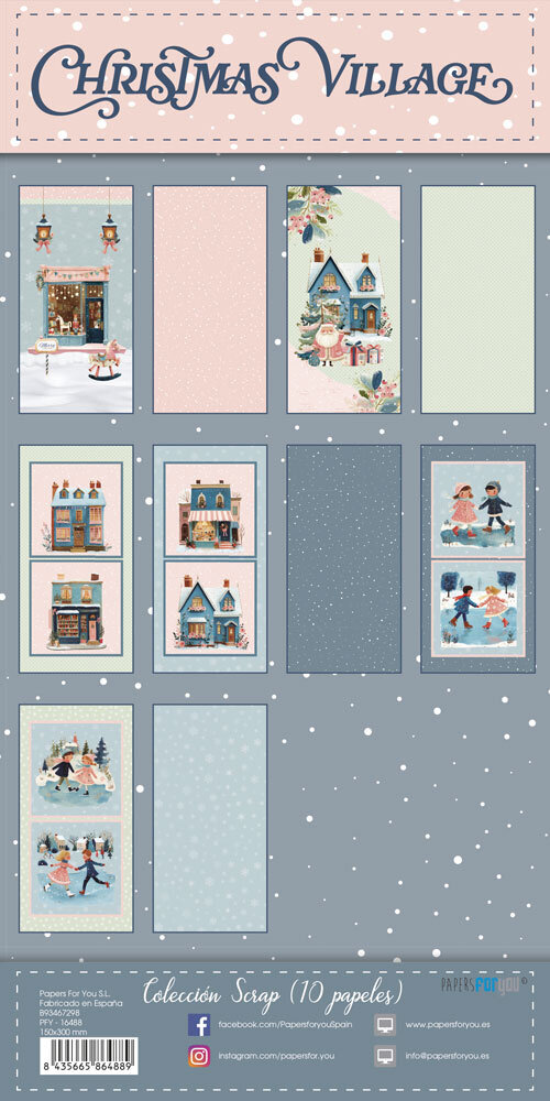 Papers For You PRE-ORDER Christmas Village 6x12 Inch Paper Pack (PFY-16488) Papers For You PRE-ORDER Christmas Village 6x12 Inch Paper Pack (PFY-16488)