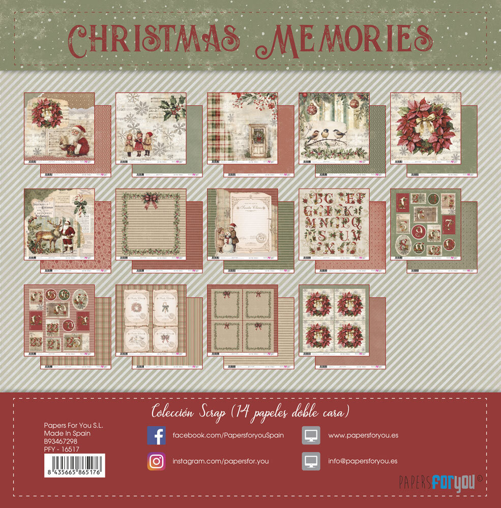 Papers For You PRE-ORDER Christmas Memories 12x12 Inch Paper Pack (PFY-16517) Papers For You PRE-ORDER Christmas Memories 12x12 Inch Paper Pack (PFY-16517)