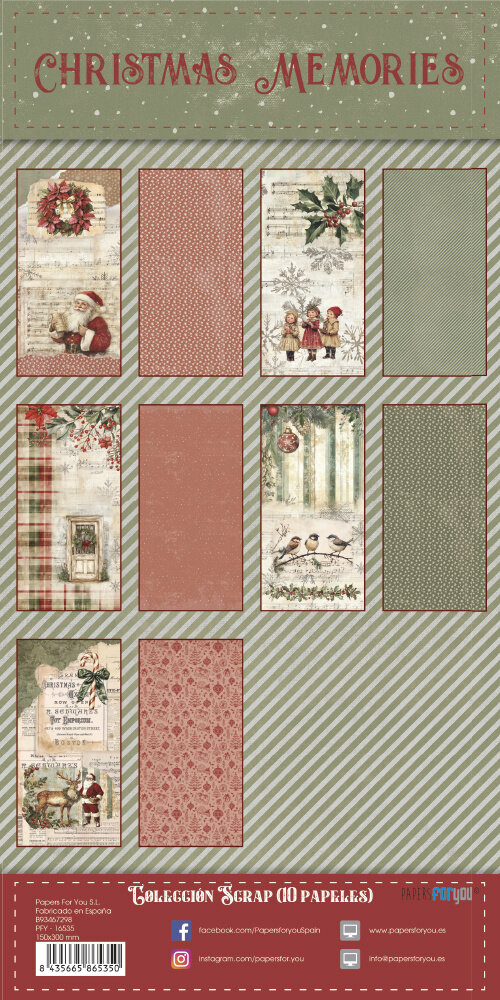Papers For You PRE-ORDER Christmas Memories 6x12 Inch Paper Pack (PFY-16535) Papers For You PRE-ORDER Christmas Memories 6x12 Inch Paper Pack (PFY-16535)