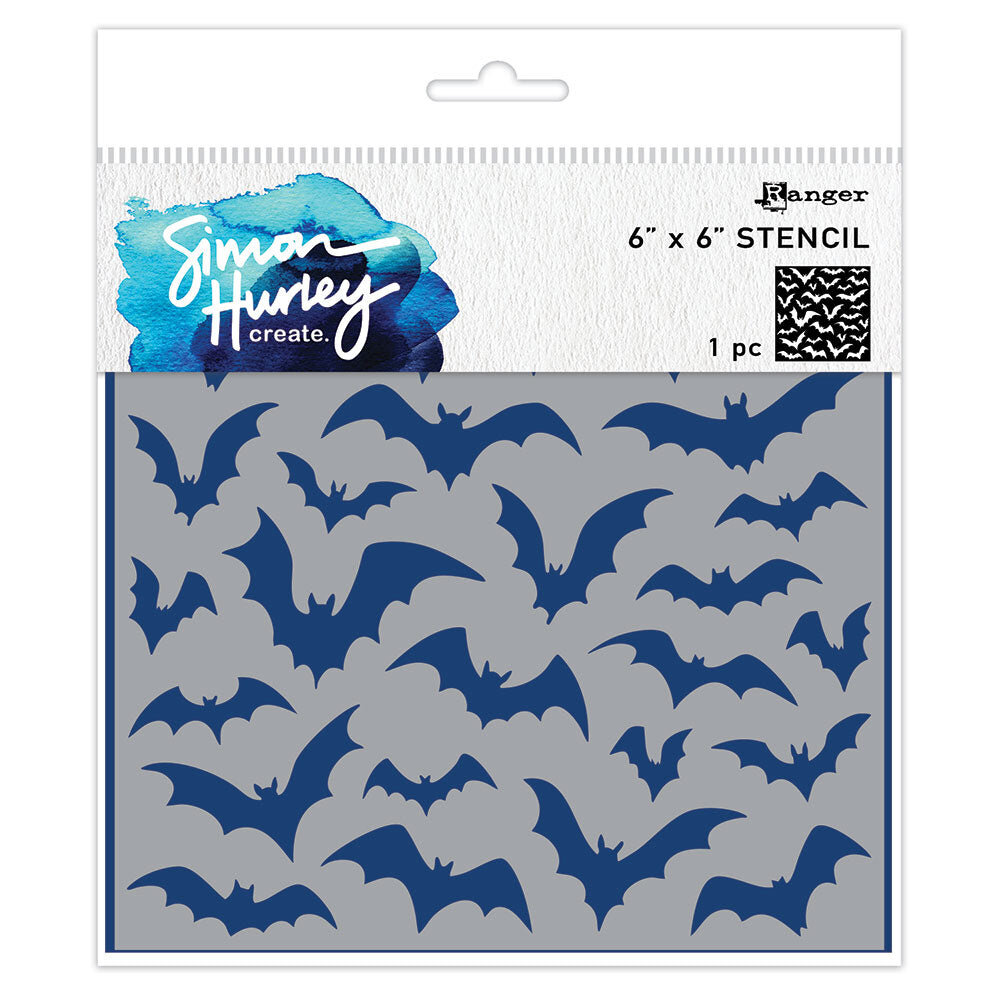 Simon Hurley Create PRE-ORDER Bat Brigade 6x6 Inch Stencil (HUS94234)
