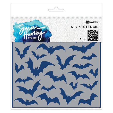 Simon Hurley Create PRE-ORDER Bat Brigade 6x6 Inch Stencil (HUS94234)