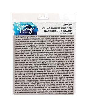 Simon Hurley Create PRE-ORDER Gothic Script Cling Stamps (HUR94371)