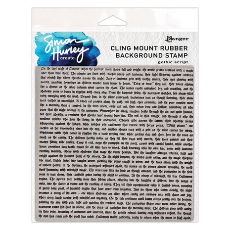 Simon Hurley Create PRE-ORDER Gothic Script Cling Stamps (HUR94371)