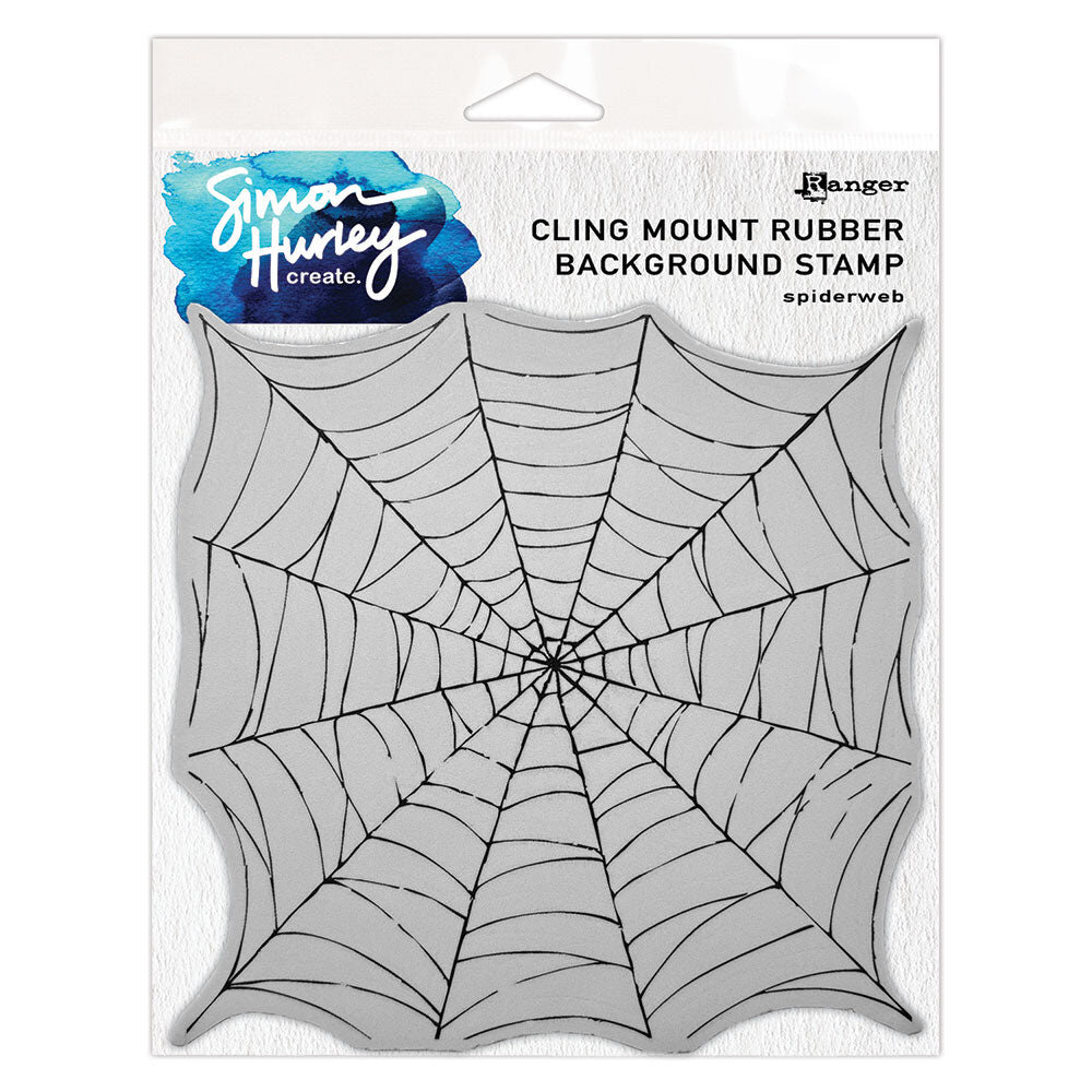 Simon Hurley Create PRE-ORDER Spiderwebs Cling Stamps (HUR94227)