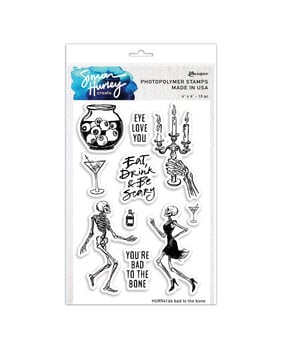 Simon Hurley Create PRE-ORDER Bad To The Bone Clear Stamps (HUR94166)
