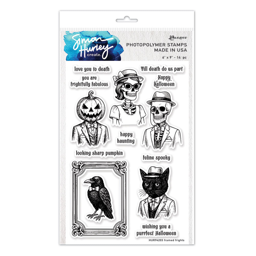 Simon Hurley Create PRE-ORDER Framed Frights 6x9 Inch Clear Stamps (HUR94203) Simon Hurley Create PRE-ORDER Framed Frights 6x9 Inch Clear Stamps (HUR94203)