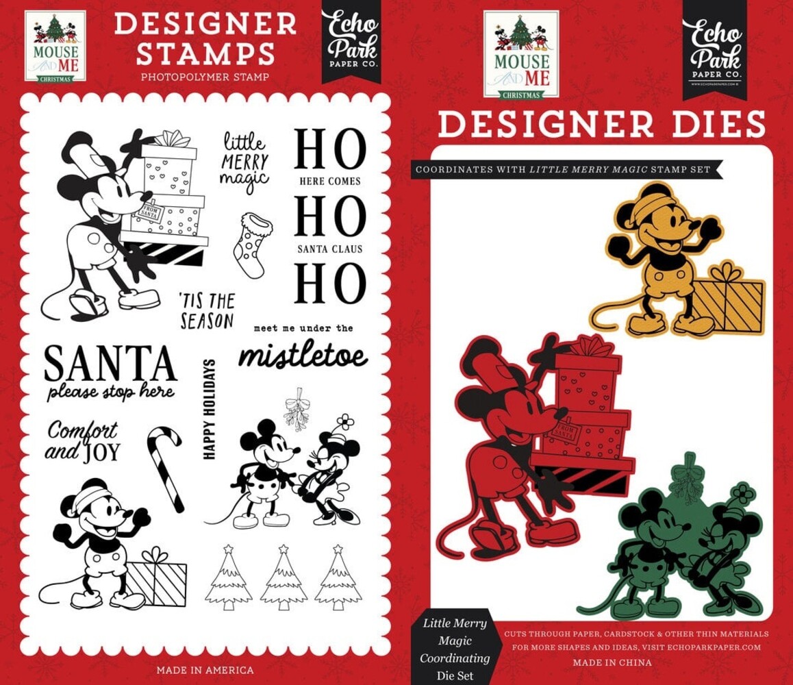 Echo Park Mouse And Me Christmas Stamp & Die Little Merry Magic (MMC520044) Echo Park Mouse And Me Christmas Stamp & Die Little Merry Magic (MMC520044)