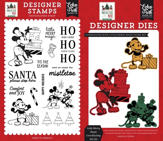 Echo Park Mouse And Me Christmas Stamp & Die Little Merry Magic (MMC520044) Echo Park Mouse And Me Christmas Stamp & Die Little Merry Magic (MMC520044)