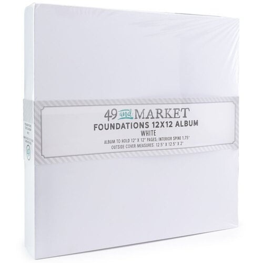 49 and Market PRE-ORDER Foundations 12x12 Inch Album White (FA-36695)