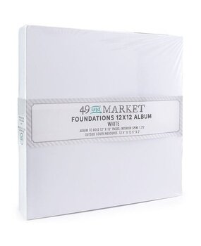 49 and Market PRE-ORDER Foundations 12x12 Inch Album White (FA-36695)