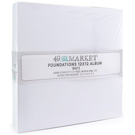49 and Market PRE-ORDER Foundations 12x12 Inch Album White (FA-36695)