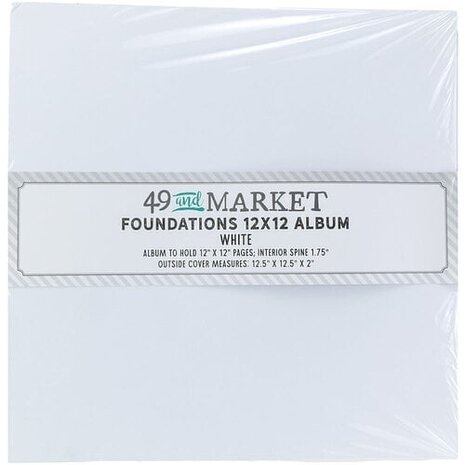 49 and Market PRE-ORDER Foundations 12x12 Inch Album White (FA-36695)