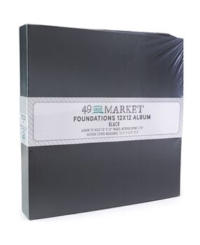 49 and Market PRE-ORDER Foundations 12x12 Inch Album Black (FA-36701)