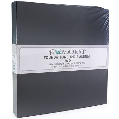 49 and Market PRE-ORDER Foundations 12x12 Inch Album Black (FA-36701)