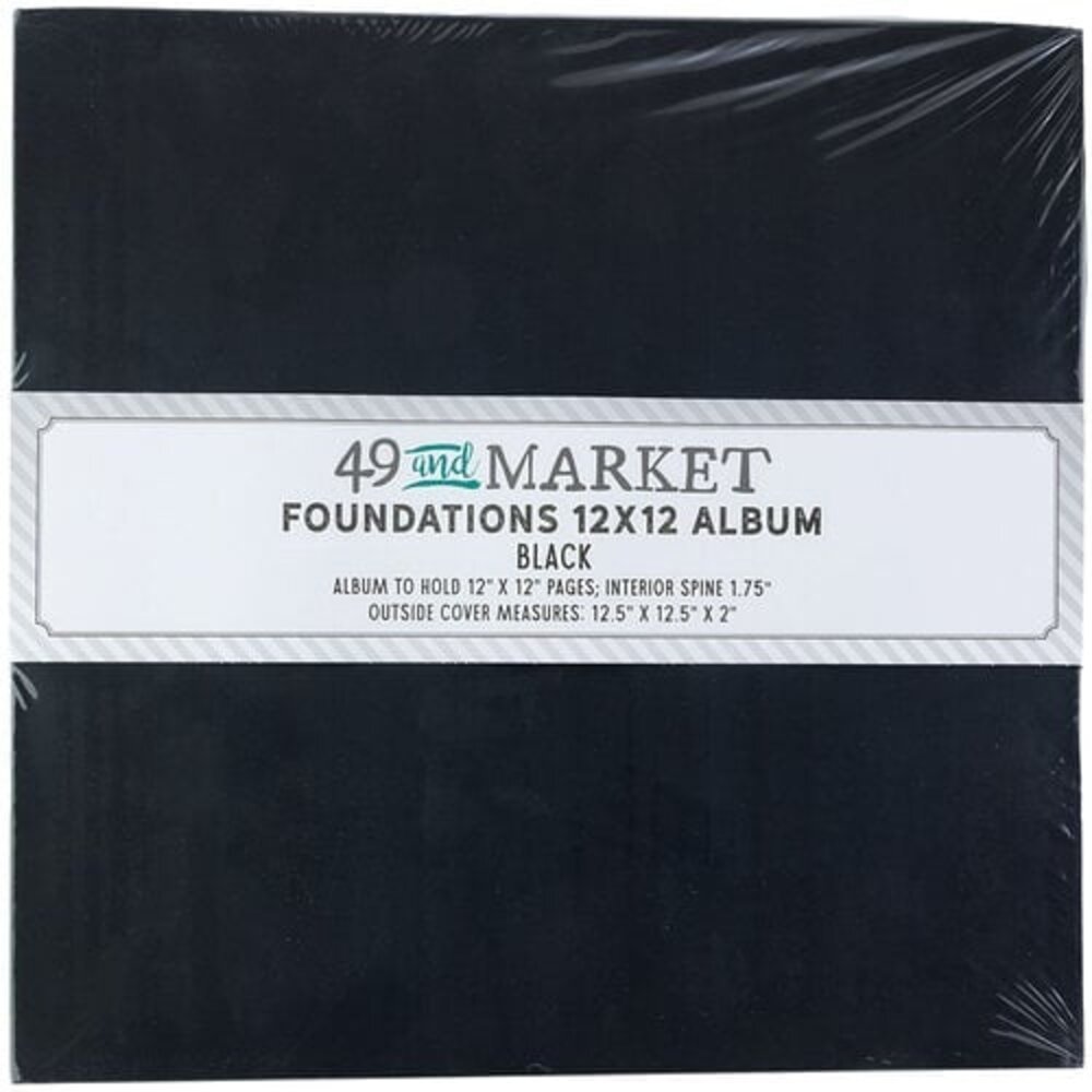49 and Market PRE-ORDER Foundations 12x12 Inch Album Black (FA-36701)