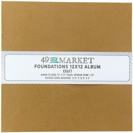 49 and Market PRE-ORDER Foundations 12x12 Inch Album Kraft (FA-36718)