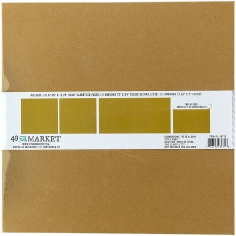 49 and Market PRE-ORDER Foundations 12x12 Inch Album Kraft (FA-36718)