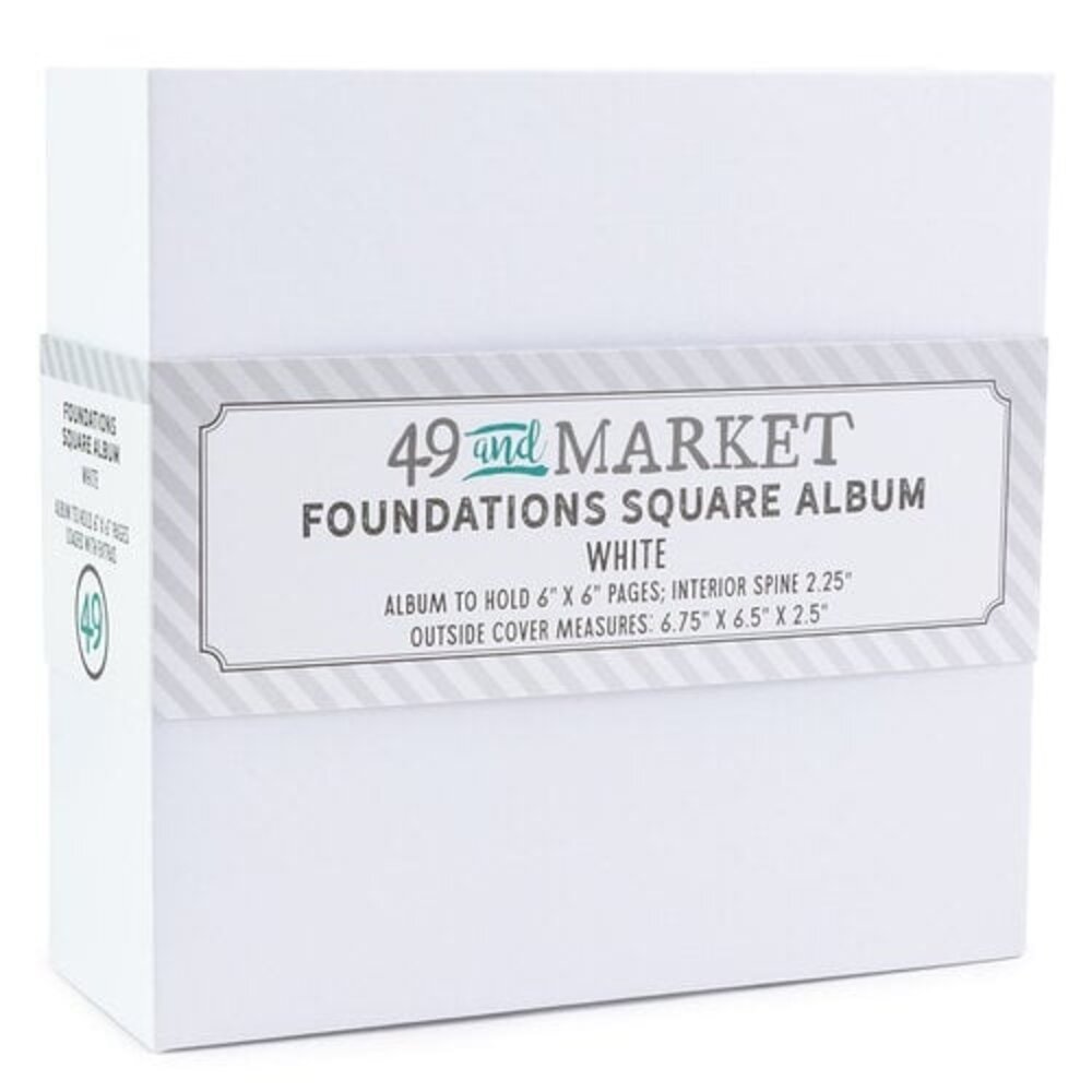 49 and Market PRE-ORDER Foundations Square Album White (FA-36725)