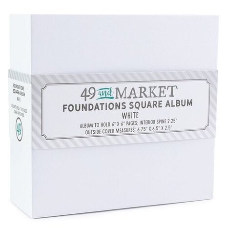 49 and Market PRE-ORDER Foundations Square Album White (FA-36725)