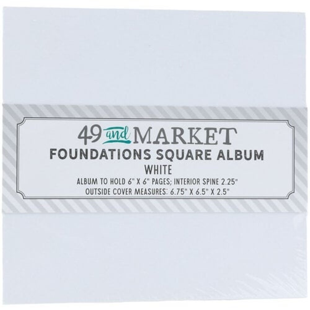49 and Market PRE-ORDER Foundations Square Album White (FA-36725)