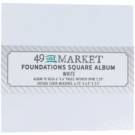49 and Market PRE-ORDER Foundations Square Album White (FA-36725)