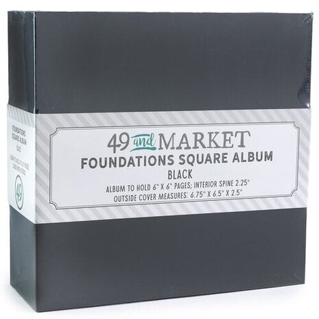49 and Market PRE-ORDER Foundations Square Album Black (FA-36732)