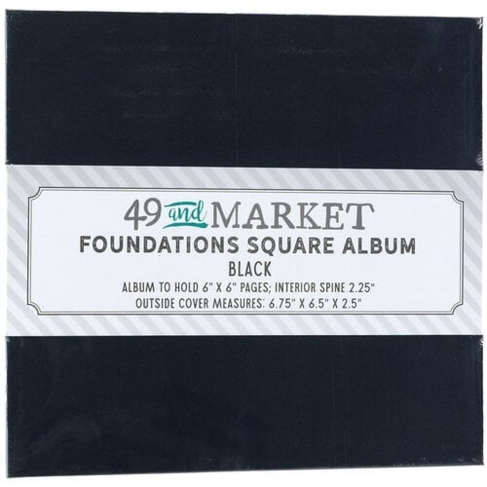 49 and Market PRE-ORDER Foundations Square Album Black (FA-36732)