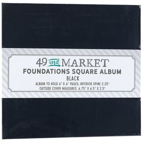 49 and Market PRE-ORDER Foundations Square Album Black (FA-36732)