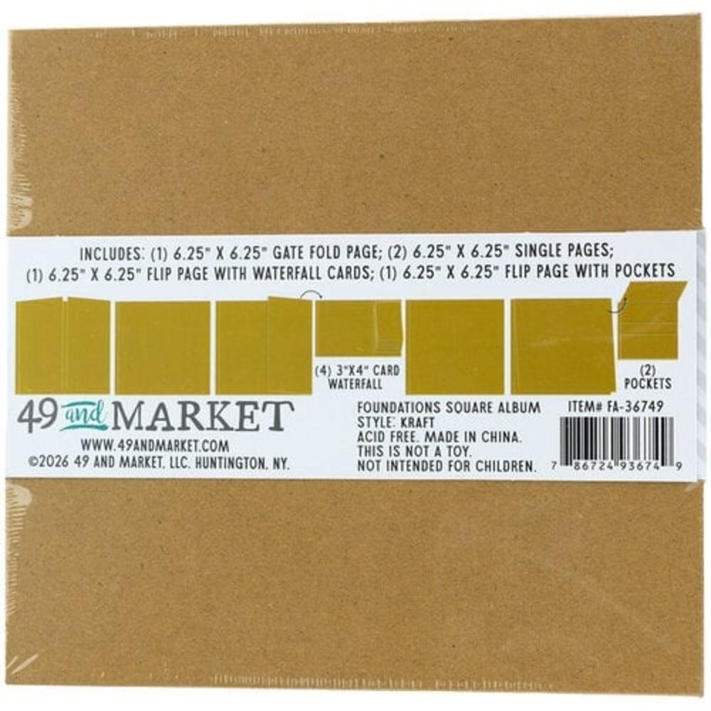 49 and Market PRE-ORDER Foundations Square Album Kraft (FA-36749)
