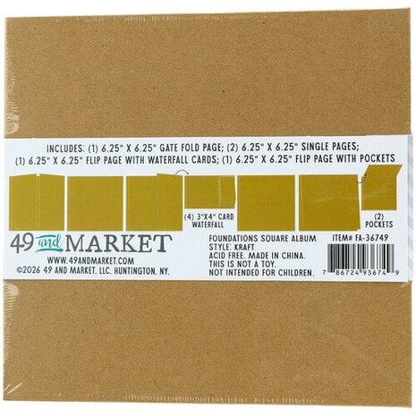 49 and Market PRE-ORDER Foundations Square Album Kraft (FA-36749)