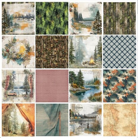 49 and Market PRE-ORDER Campfire Memories 12x12 Inch Collection Pack (DCM-37272)