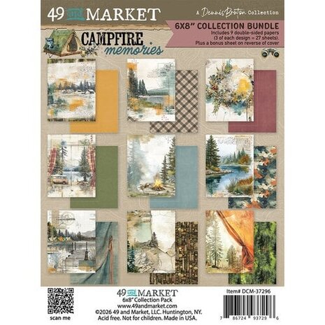 49 and Market PRE-ORDER Campfire Memories 6x8 Inch Collection Pack (DCM-37296)