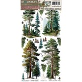 49 and Market PRE-ORDER Campfire Memories 6x12 Inch Essential Rub-on Transfer Set (DCM-37432)