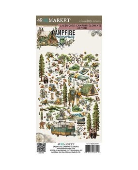 49 and Market PRE-ORDER Campfire Memories Laser Cut Elements Camping (DCM-37449)