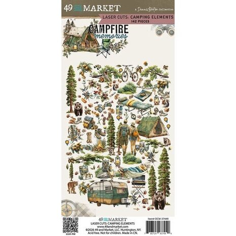 49 and Market PRE-ORDER Campfire Memories Laser Cut Elements Camping (DCM-37449)