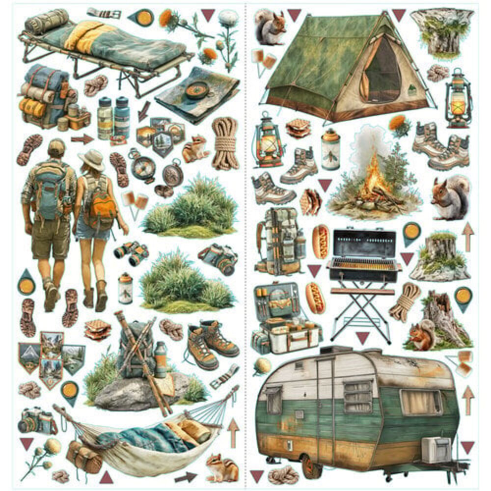 49 and Market PRE-ORDER Campfire Memories Laser Cut Elements Camping (DCM-37449)