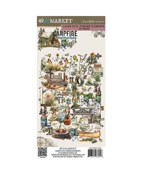 49 and Market PRE-ORDER Campfire Memories Laser Cut Elements Fishing (DCM-37456)
