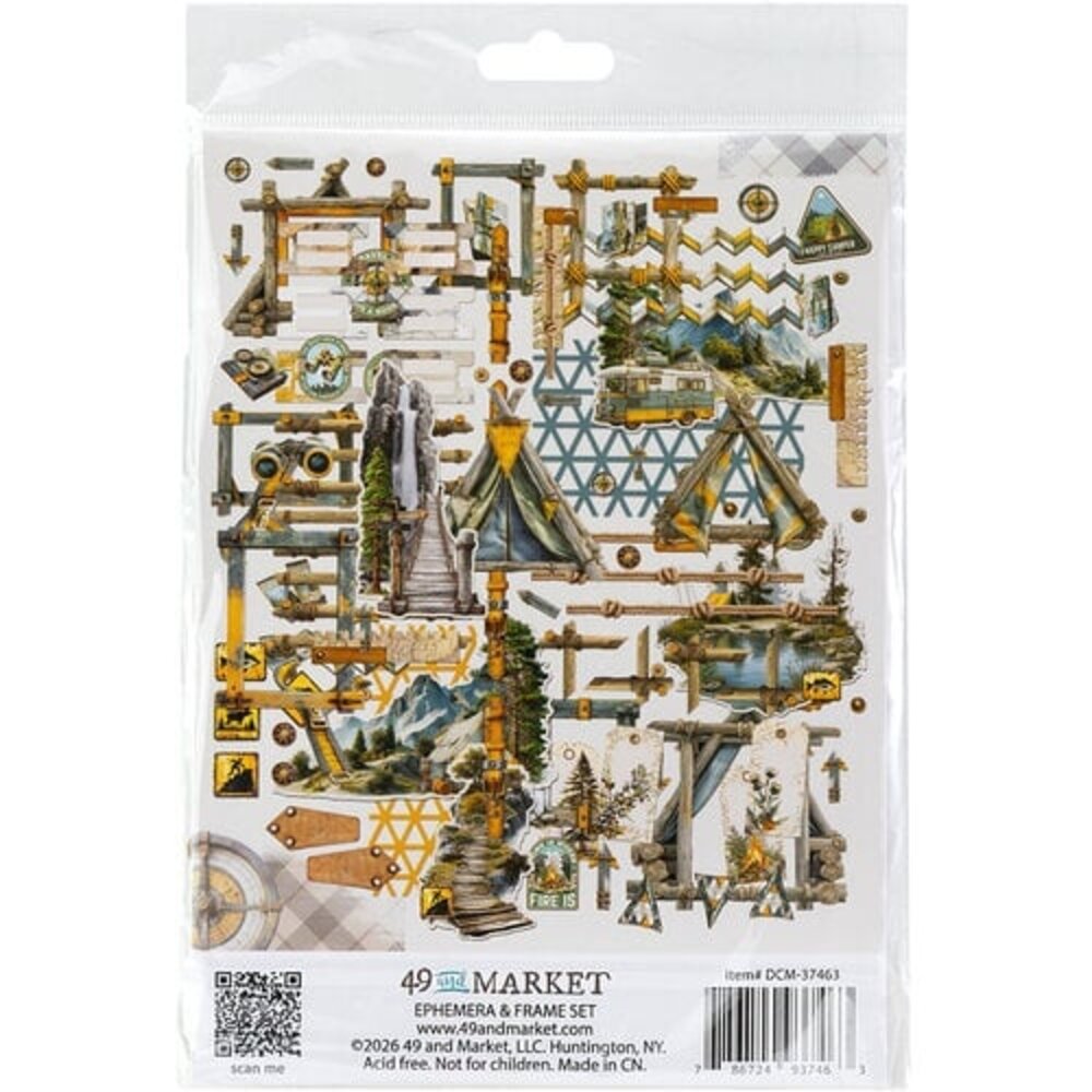 49 and Market PRE-ORDER Campfire Memories Ephemera & Frame Set (DCM-37463)