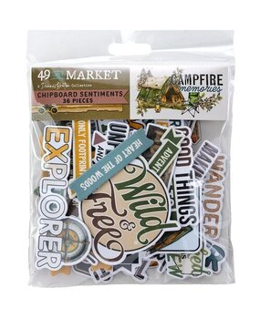 49 and Market PRE-ORDER Campfire Memories Chipboard Sentiments (DCM-37487)