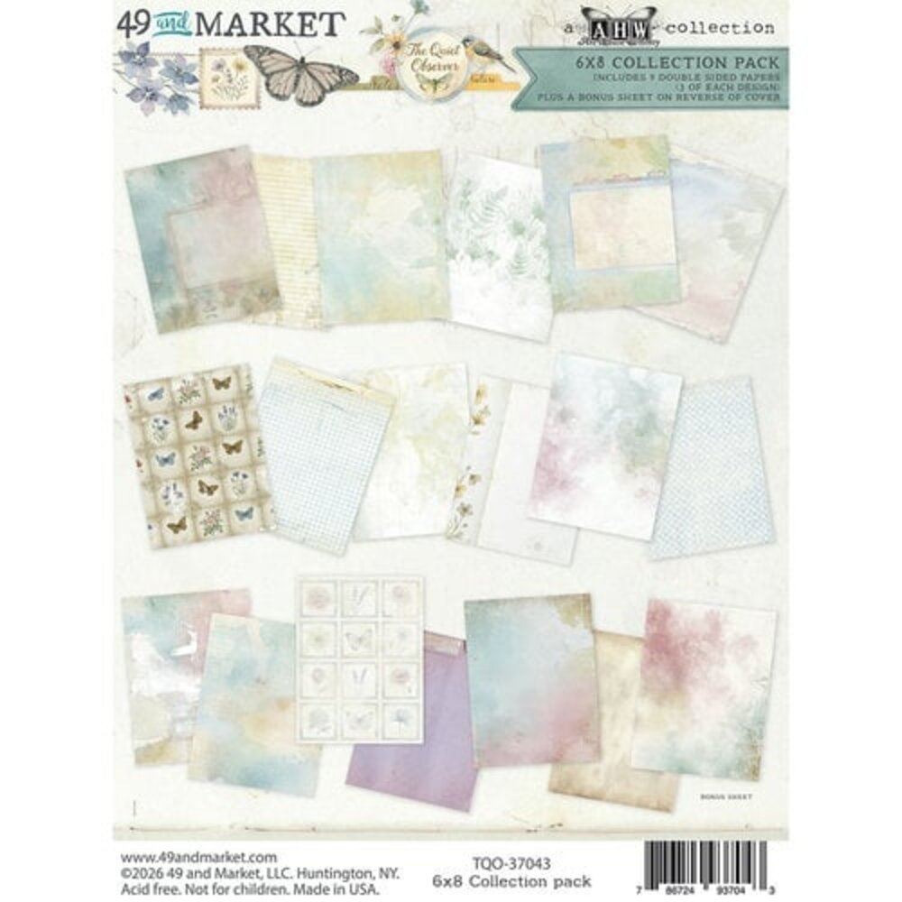 49 and Market PRE-ORDER The Quiet Observer 6x8 Inch Collection Pack (TQO-37043)