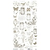 49 and Market PRE-ORDER The Quiet Observer 6x12 Inch Essential Rub-on Transfer Set (TQO-37173)
