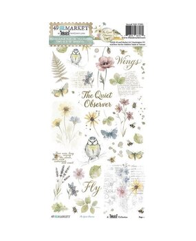 49 and Market PRE-ORDER The Quiet Observer 6x12 Inch Blendable Rub-on Transfer Set (TQO-37180)